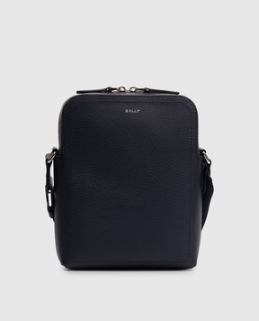 Bally Capitol blue leather bag with logo print MAC06GVT710