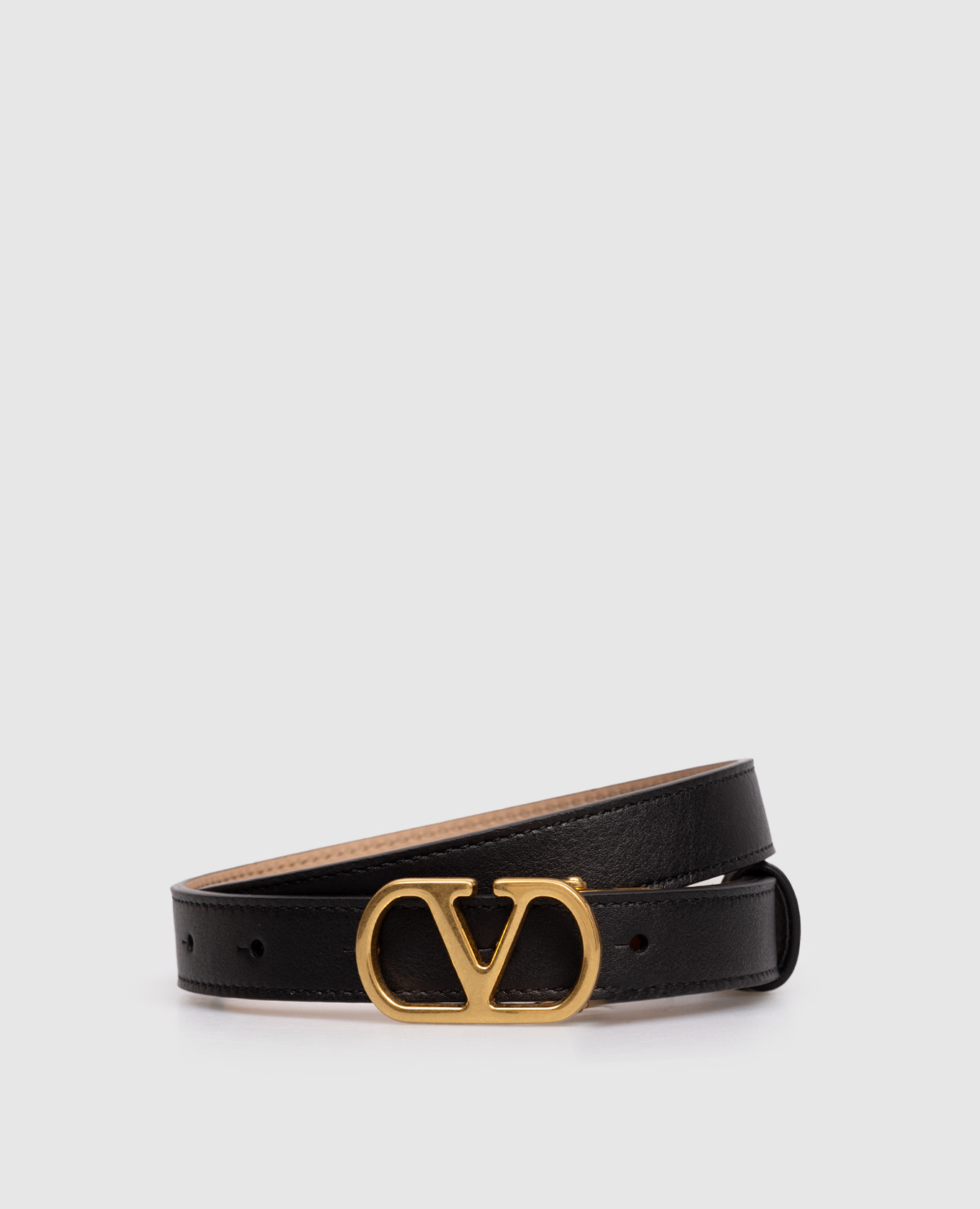 

VLogo Signature Reversible Leather Belt Valentino, Black