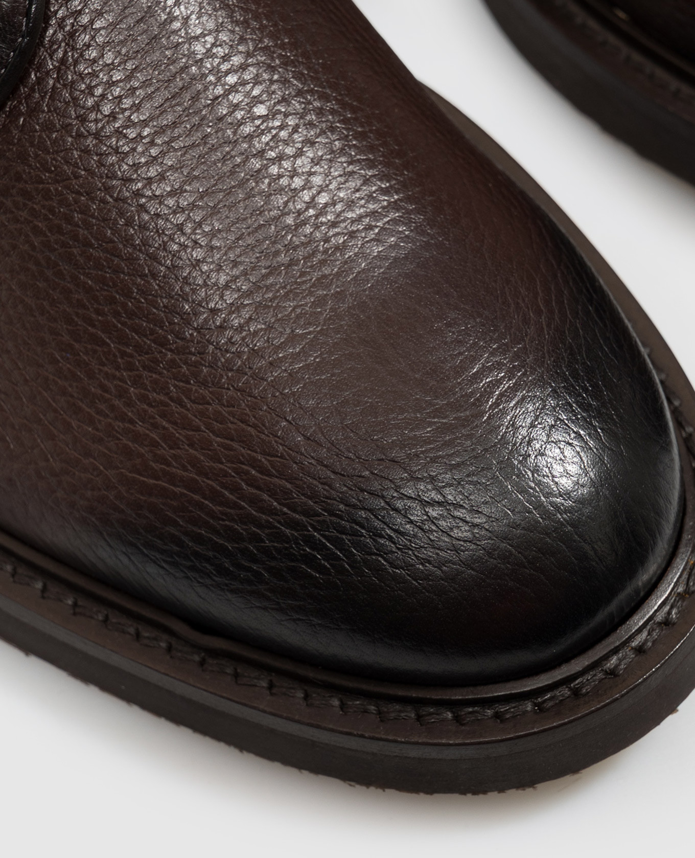 Brown leather derby shoes with gradient effect Sturlini 5