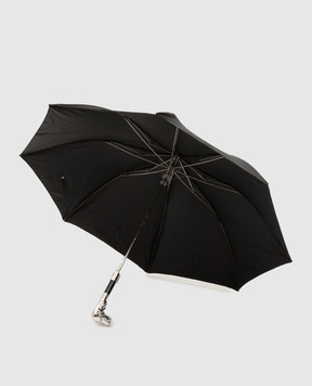 Pasotti Black Folding Umbrella Dog OMIT64SRASOXFORD18W40