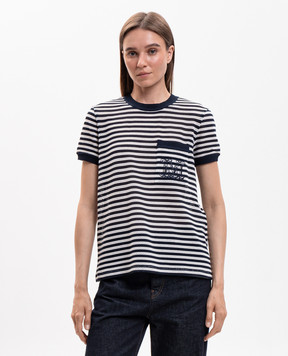 Max Mara DRAGO blue striped T-shirt MXMDRAGO