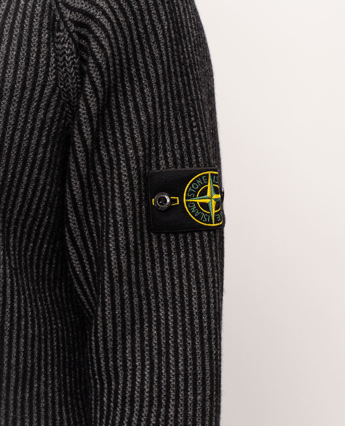 Gray reversible cashmere cardigan Stone Island 5