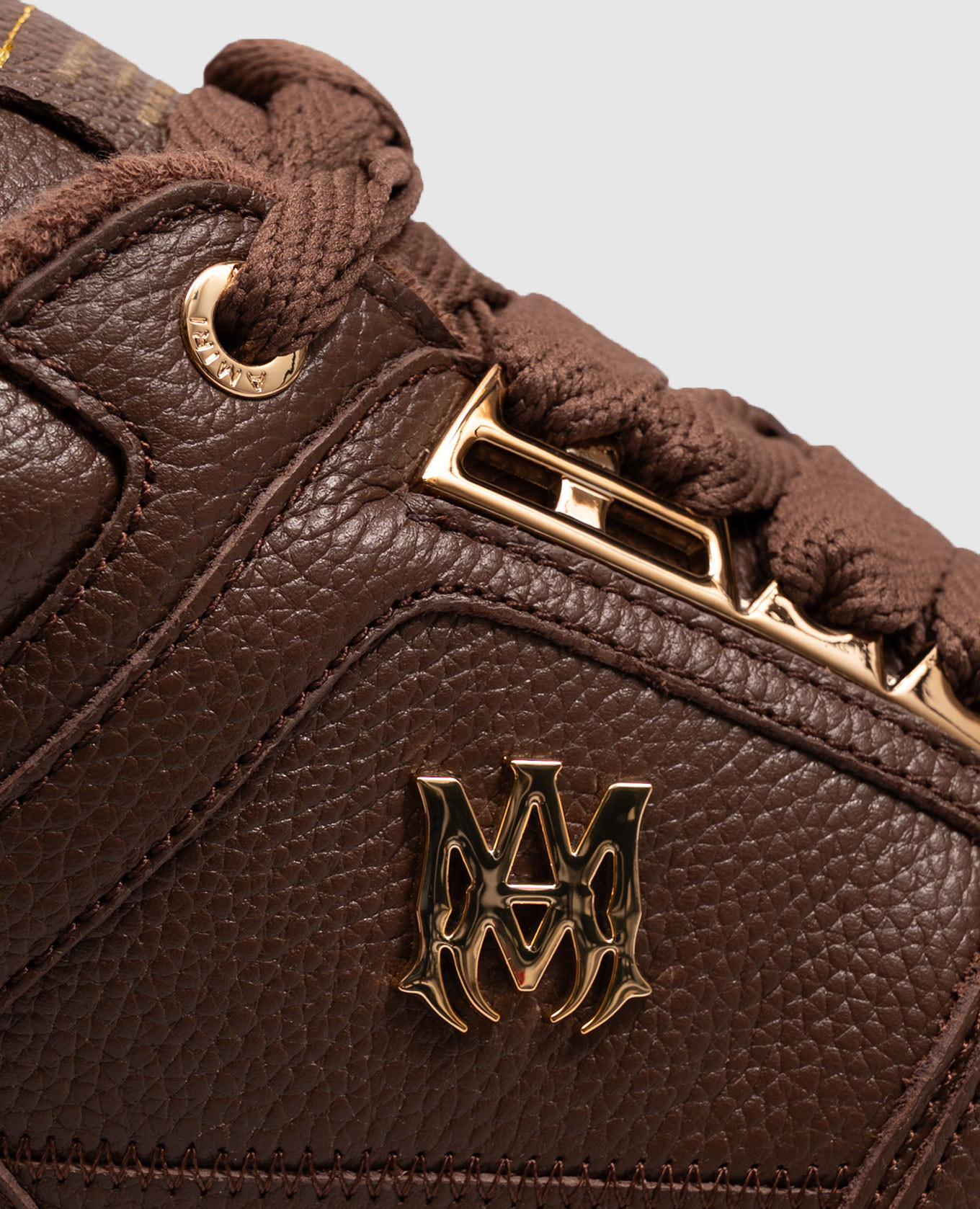 Brown leather MA-1 sneakers AMIRI 5