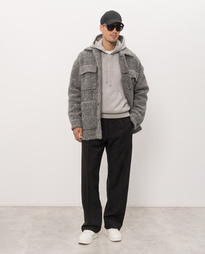 Dolce&Gabbana Gray coat with wool G9BHTTHUMS3