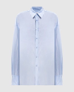 Carven Blue silk shirt 6262K21071