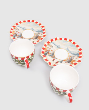 Palais Royal Set of porcelain coffee cups and saucers 25400