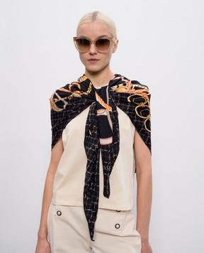 Twinset Black printed scarf 261TA4420
