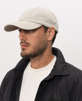 Stone Island Beige cap with logo embroidery L2S159100007S0106