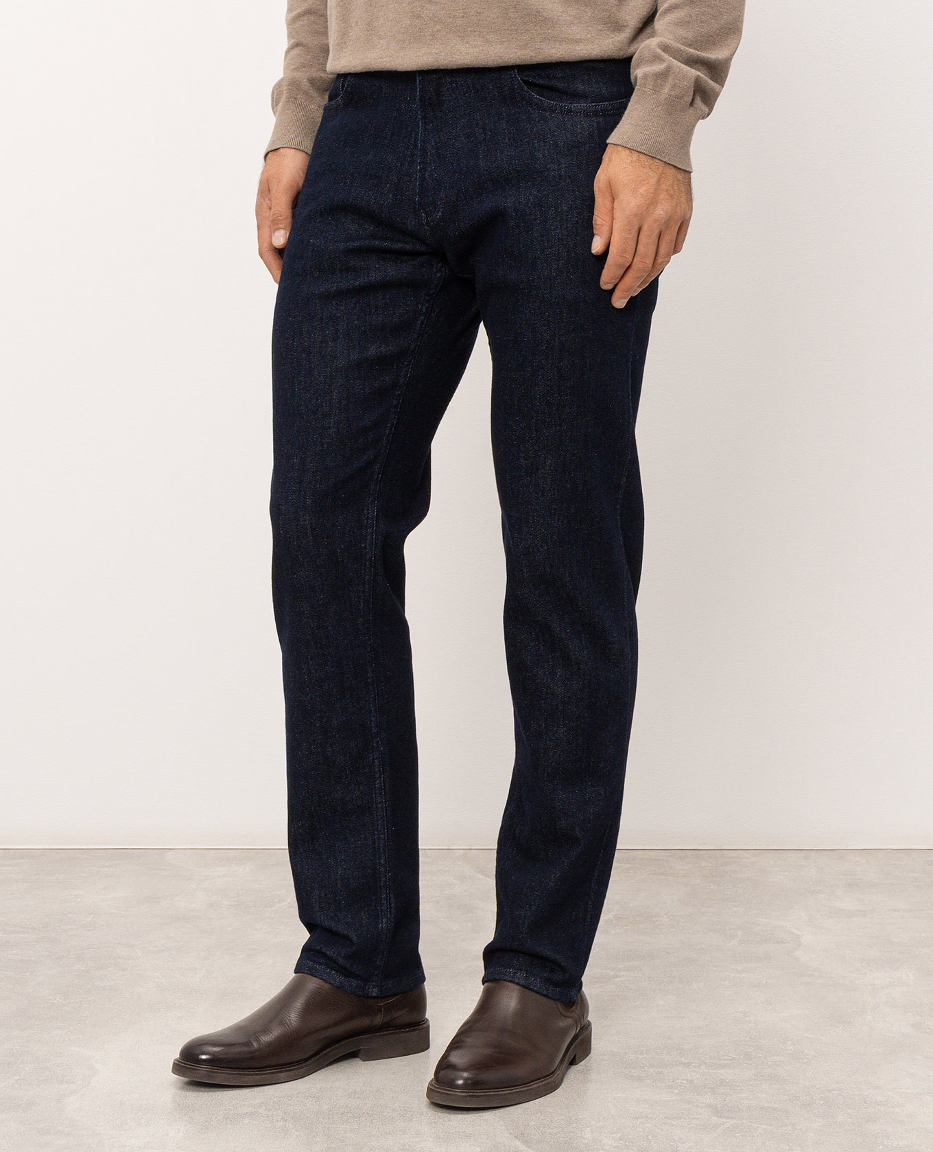 Blue jeans with logo patch Trussardi 3