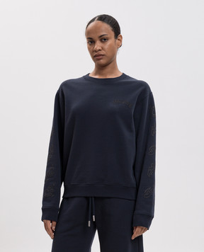 Off-White Blue Paisley Arrow Sweatshirt 2FE00453T