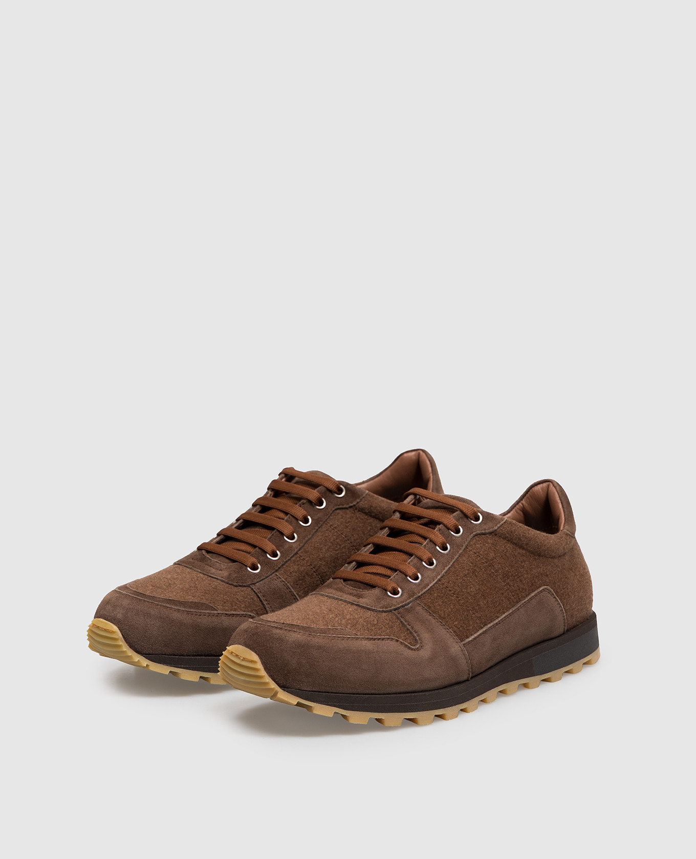 Brown combination sneakers ISAIA 2