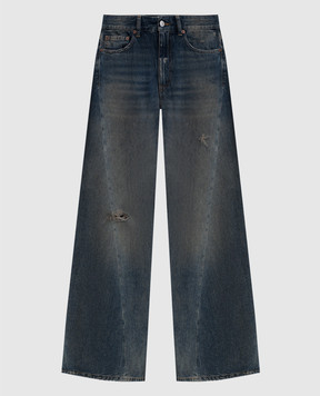 Maison Margiela MM6 Blue jeans with a vintage effect S52LA0238M30017