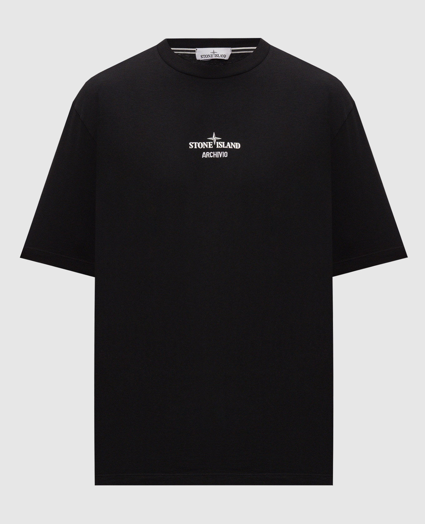 Black T-shirt with ARCHIVIO print