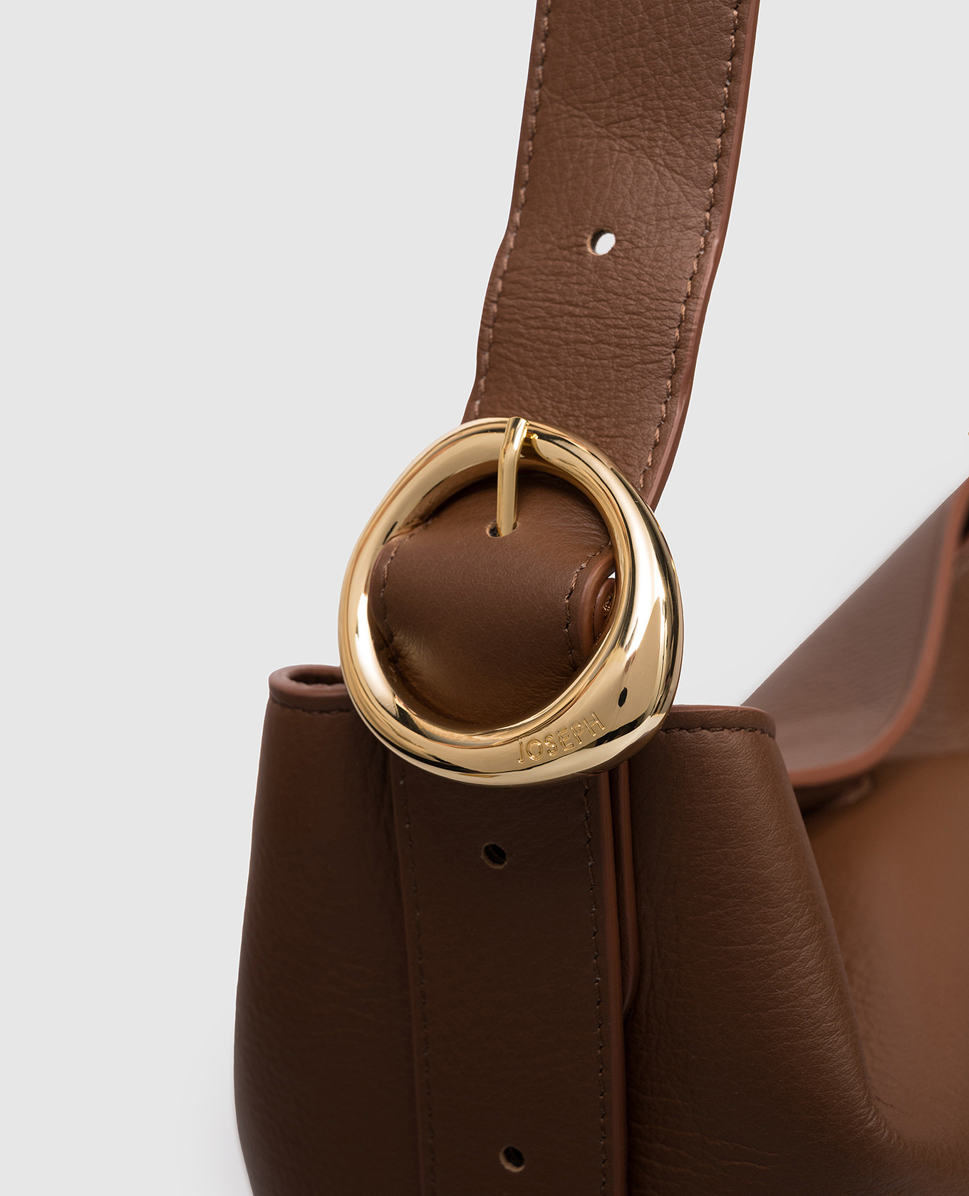 Black leather bucket bag JOSEPH 4