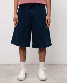 Juun.j Blue shorts with logo embroidery JC6425PD2R
