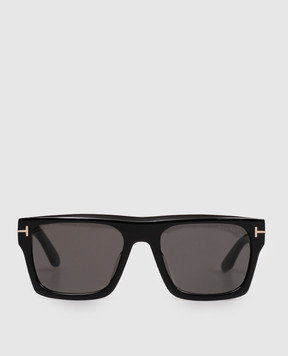 Tom Ford Cyrus black sunglasses with logo engraving FT1337F