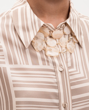 Dolman Bijoux Yellow layered necklace with applique 75150