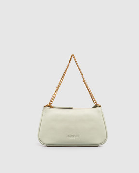 Twinset Green leather crossbody bag 262TB7184