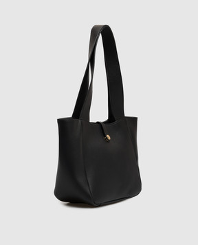 Christian Villa Black leather tote bag 06682