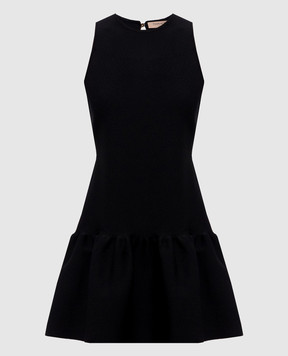Twinset Black mini dress with ruffle 262TP3144