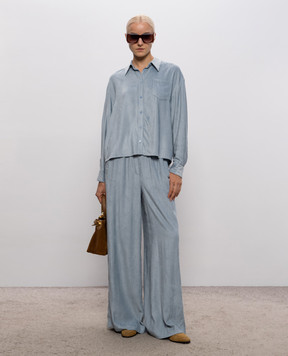 Peserico Blue corduroy shirt A0634602246