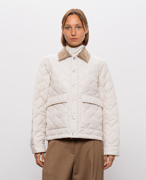Peserico Ivory quilted jacket A23031A6957