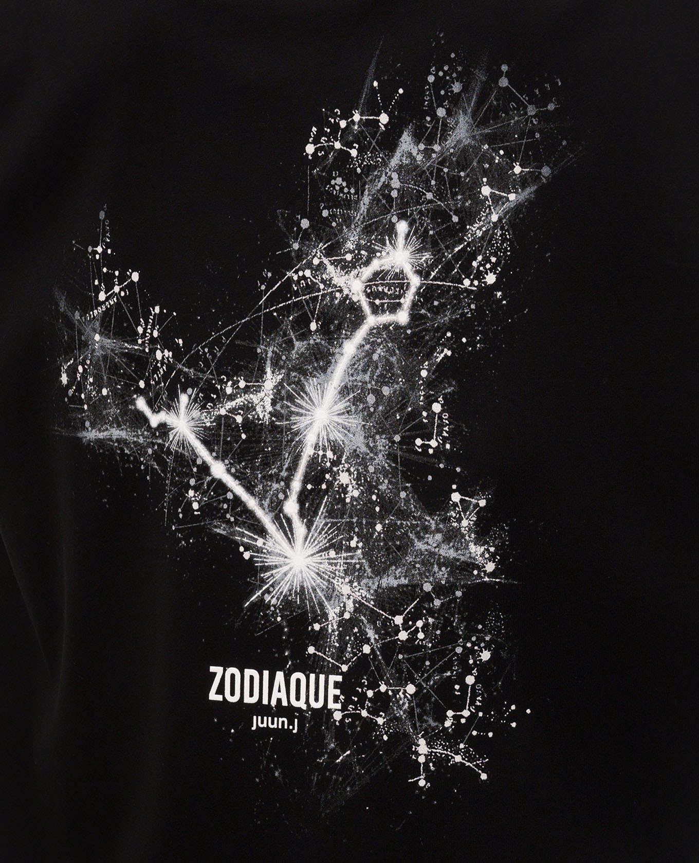 Black T-shirt Zodiac Juun.j 5