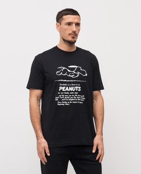 Iceberg Black T-shirt with print F0446325