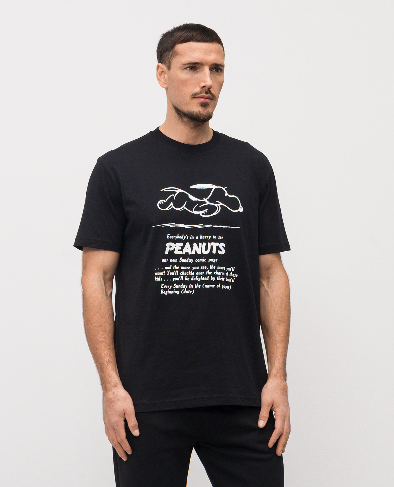 

Black T-shirt with print Iceberg