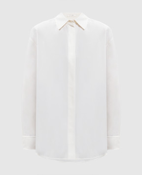 The Row Penrose white silk shirt 10383W2861