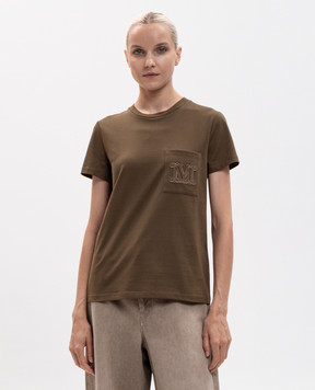 Max Mara PAPAIA khaki T-shirt PAPAIA