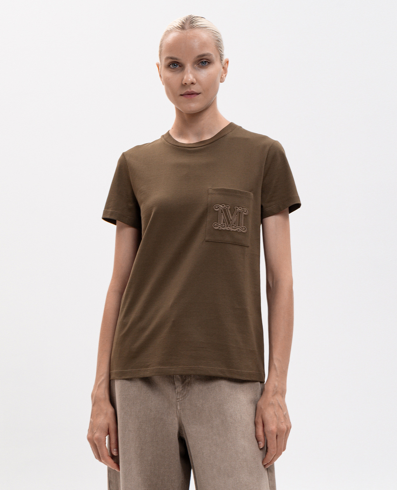 PAPAIA khaki T-shirt Max Mara 3