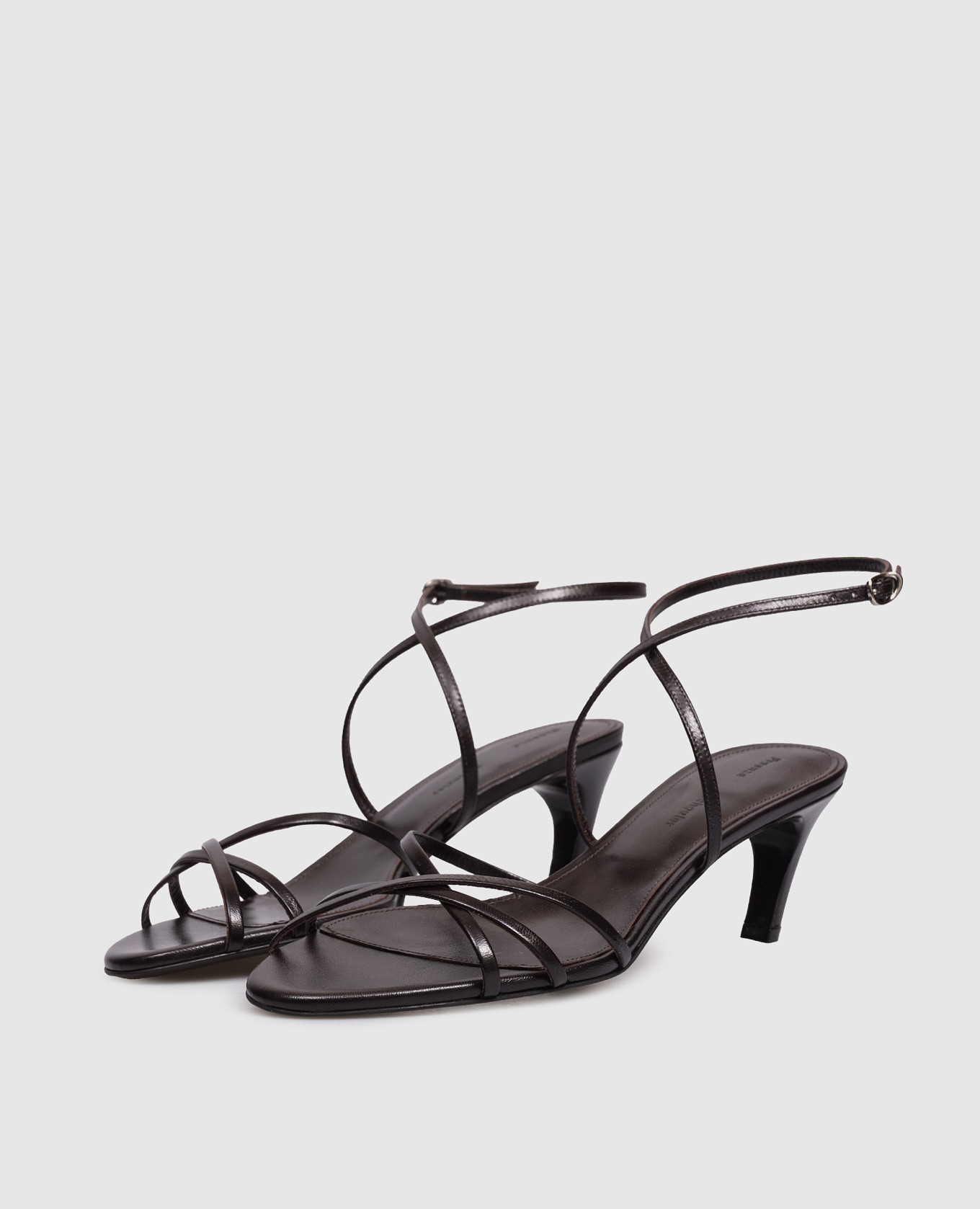 Uma brown leather glossy sandals PROENZA SCHOULER 2