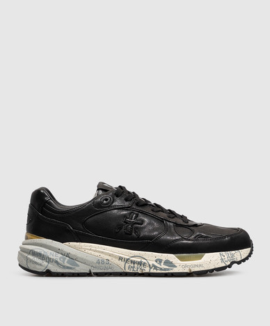 Schwarze Ledersneaker Mase25