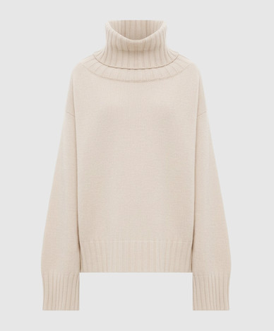Pull beige en laine