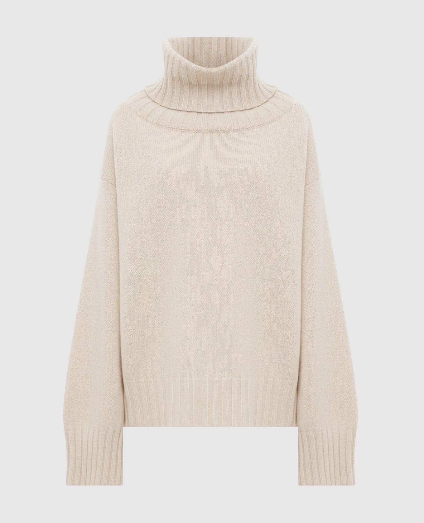 Beige sweater with wool