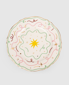 Bitossi Home White porcelain plate Star PAN01061
