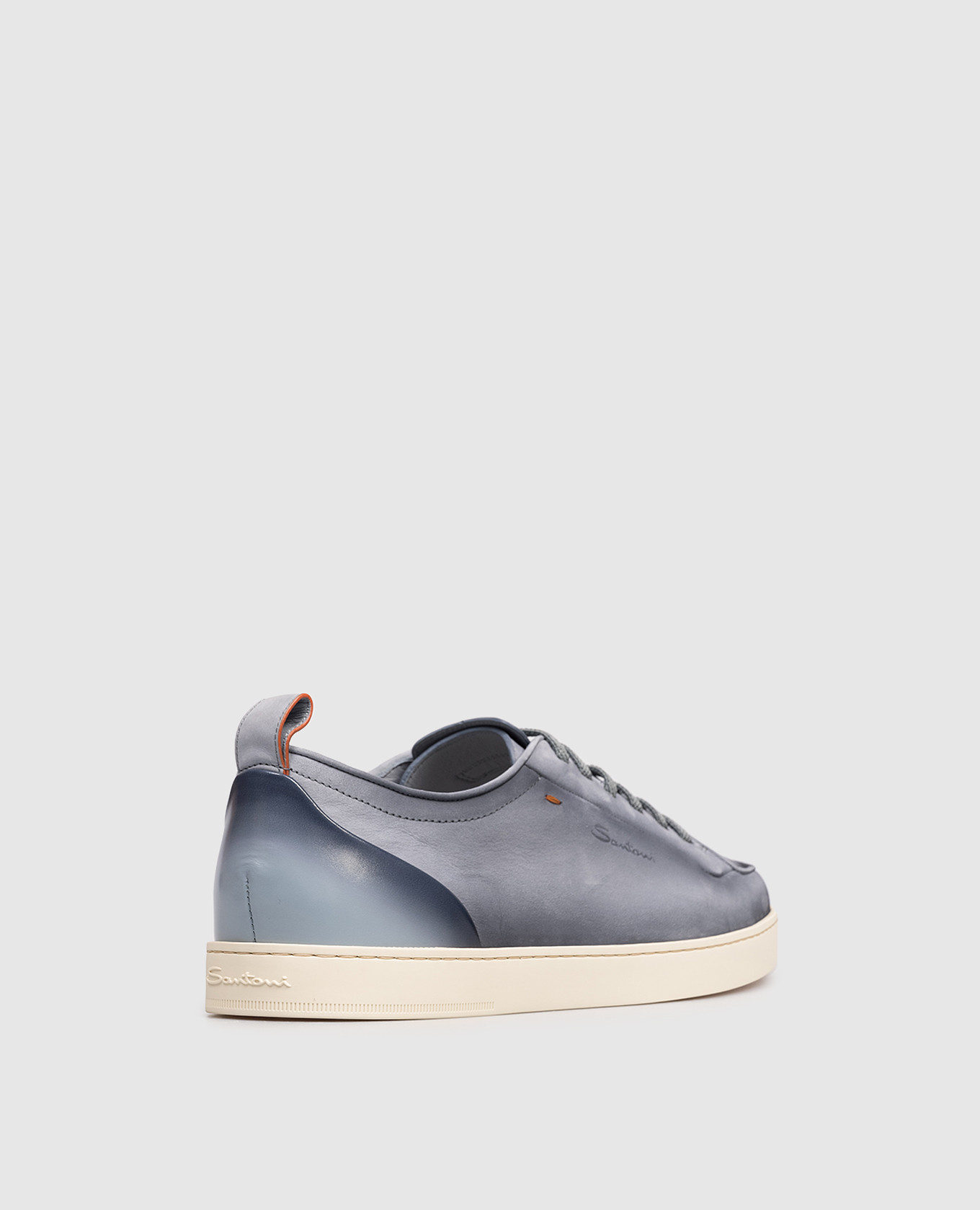 

Blue nubuck sneakers with gradient effect Santoni