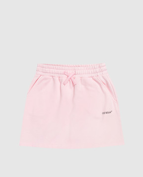 Off-White Children's pink skirt with logo print 44GCK002S26F001