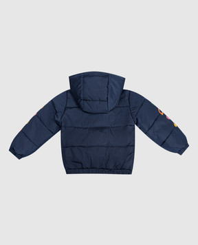 Off-White Children's blue jacket with branded print 44G7X003F26F001