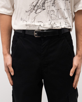 Ann Demeulemeester Black Willow leather belt B0012469LT128