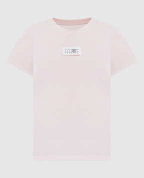 Maison Margiela MM6 Pink T-shirt with logo patch S52GC0326M20170