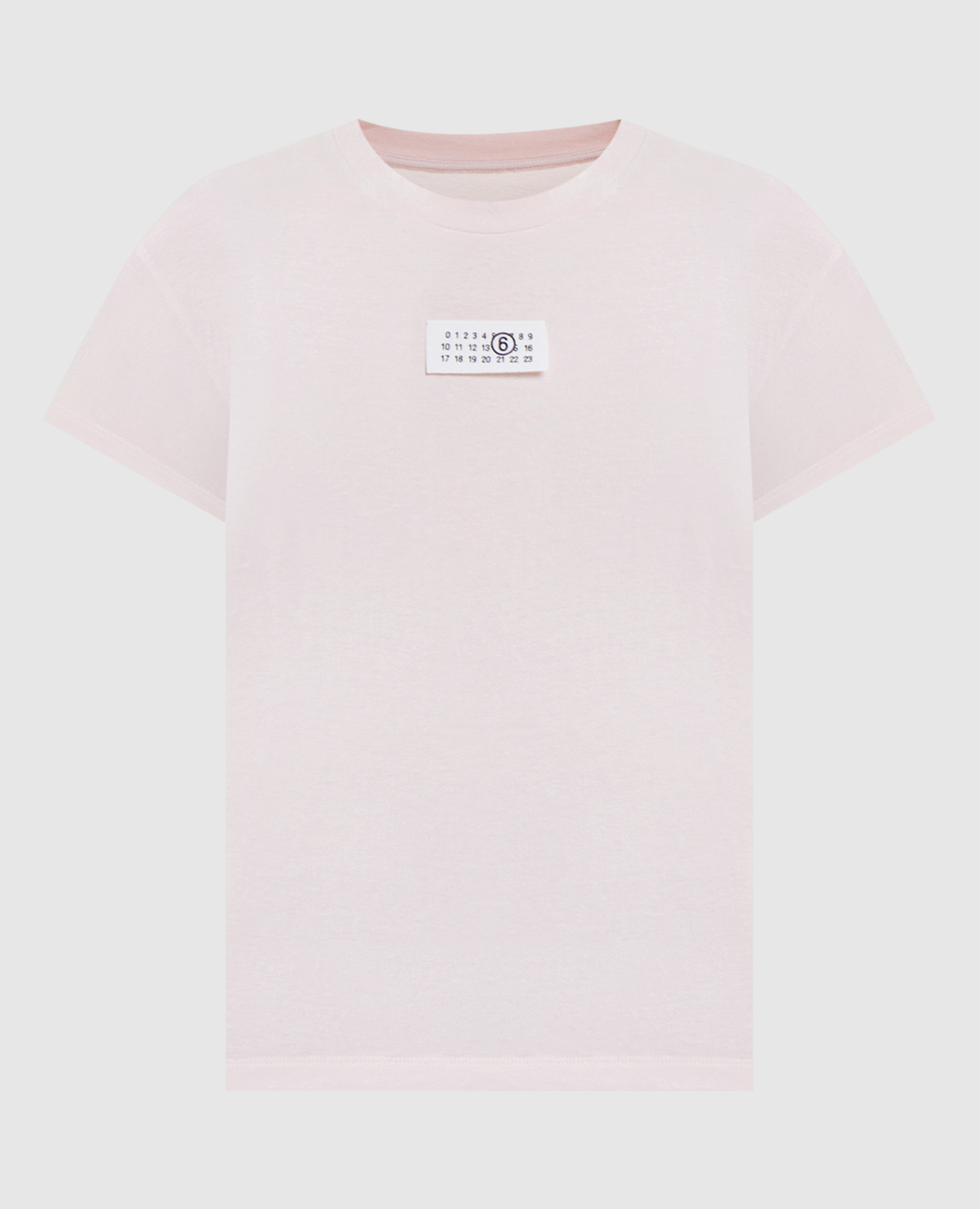 

Pink T-shirt with logo patch Maison Margiela MM6