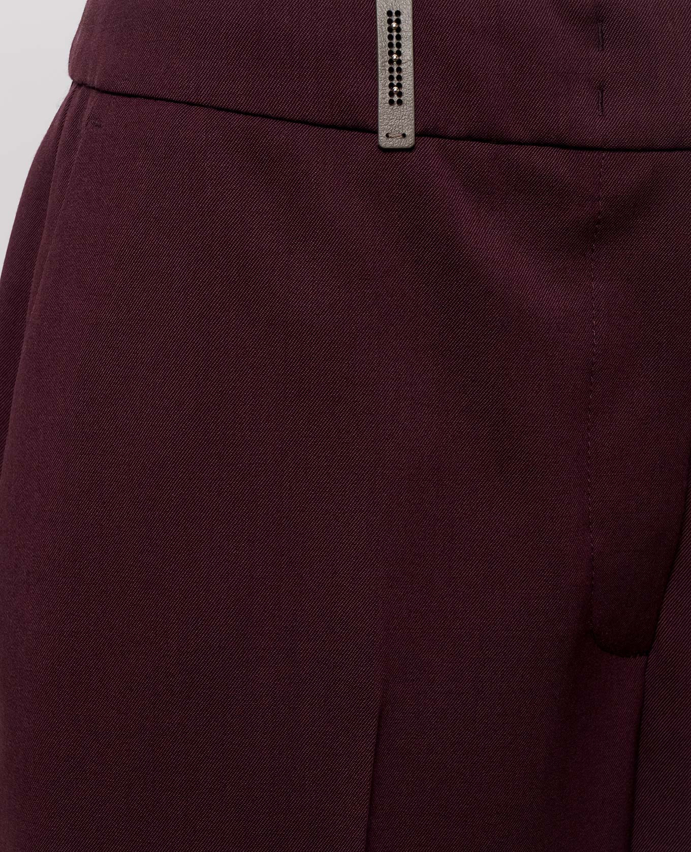 Burgundy wool pants Peserico 5