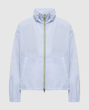 Herno Blue windbreaker with logo patch GI000280D12483Z