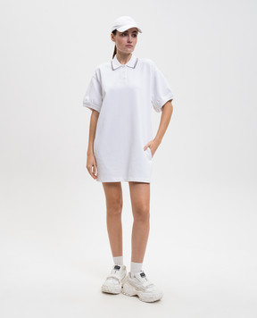Alexander Wang White mini polo dress with logo 4CC1266902