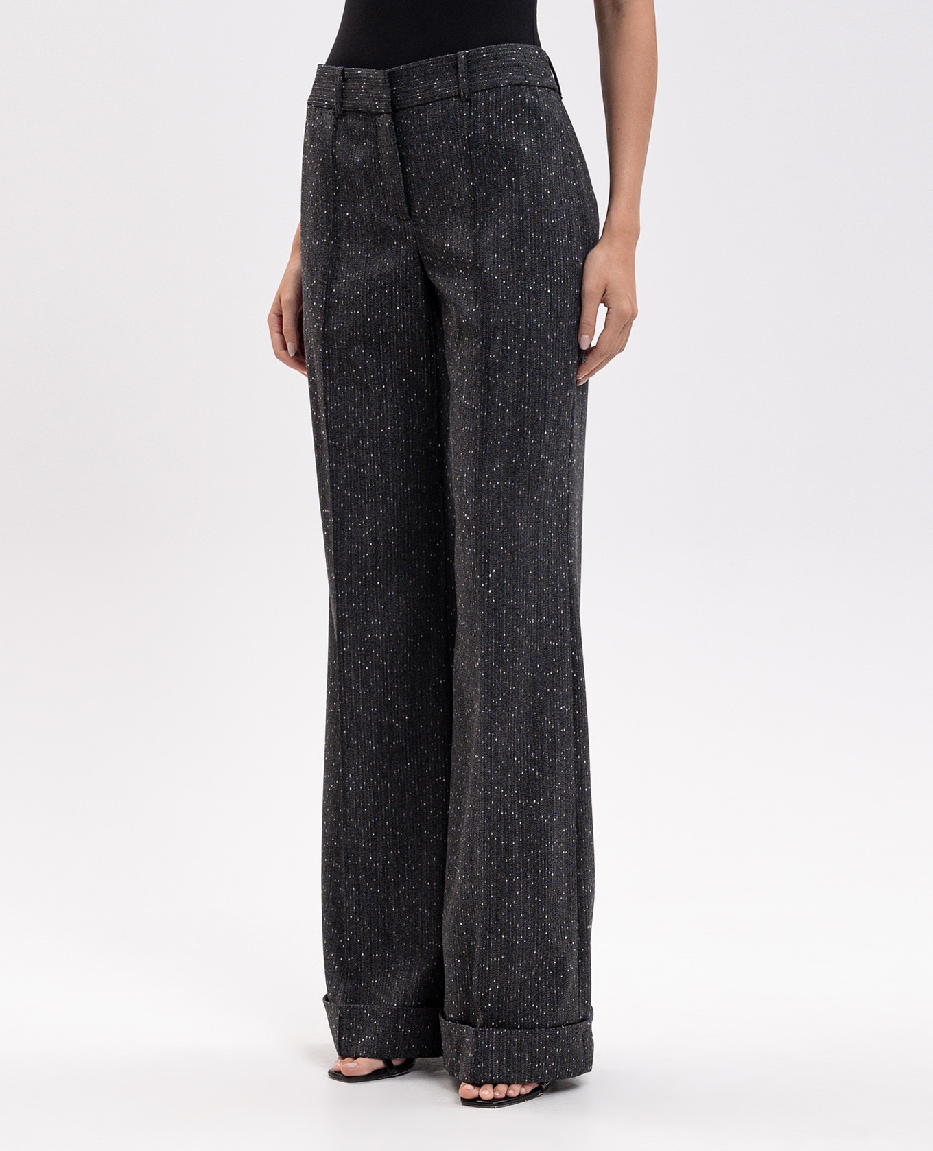 Grey wool trousers with lapels Alexander McQueen 3