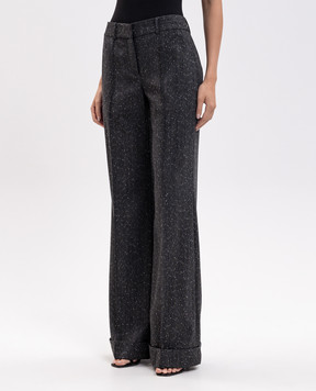 Alexander McQueen Grey wool trousers with lapels 876673QJAGG