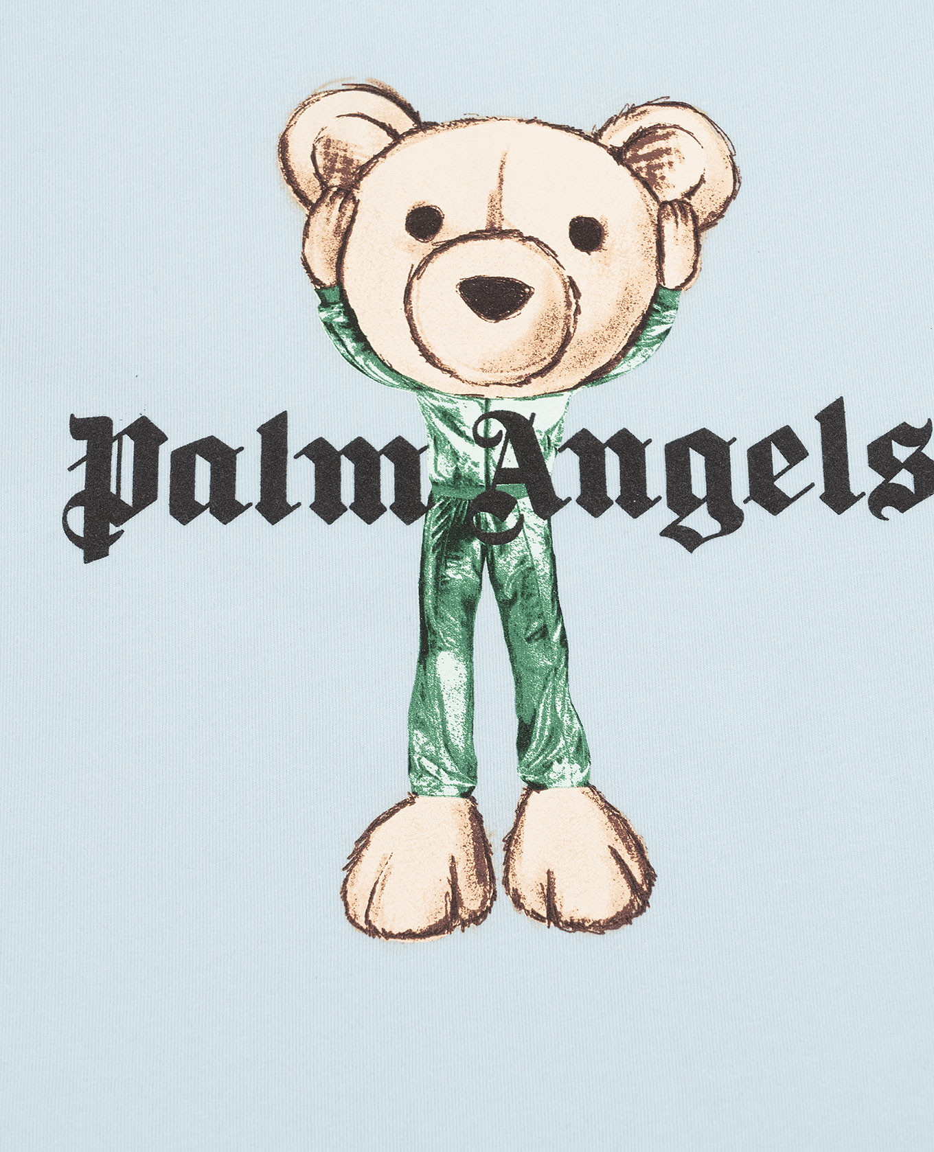 

Children's blue T-shirt with print Palm Angels, Light blue