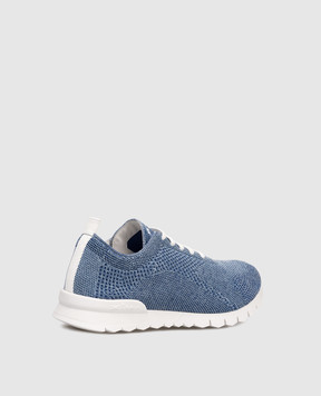 Kiton Blue sneakers with logo USSFITSN01151